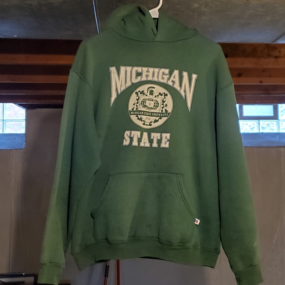 Vintage Michigan State Hoodie L